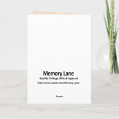 Carte de danse pour garçons et filles (Dos)