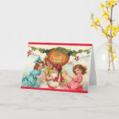 Carte de danse vintage Halloween (Fleur jaune)