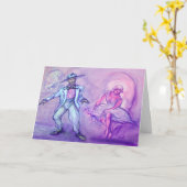 Carte de danseurs (Fleur jaune)