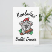 Carte de danseuse de ballet koalifiée (Debout devant)