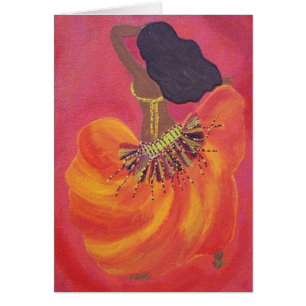 Carte de danseuse du ventre