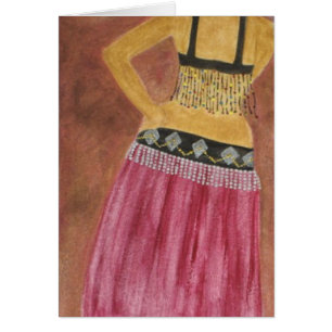 Carte de danseuse du ventre