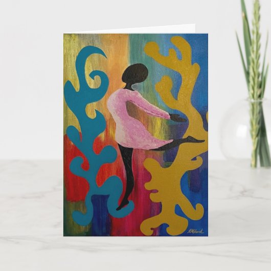 Carte de danseuse pour toutes occasions (Devant)