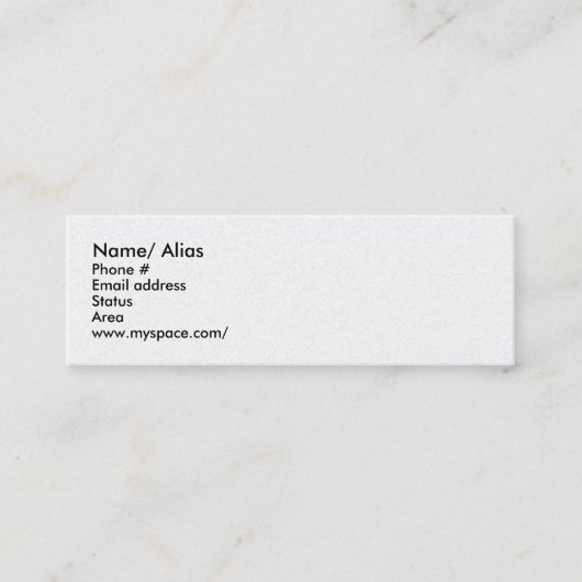 Carte de datation pour des réunions rapides - C… - (Devant)