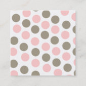 Carte de date de jeu de carré de point de polka de (Dos)