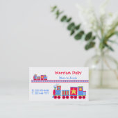 Carte de date de jeu de maman de train (Debout devant)