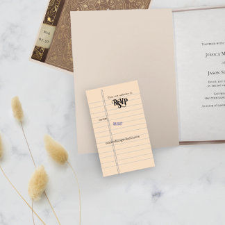 Carte de date d'échéance de la bibliothèque RSVP