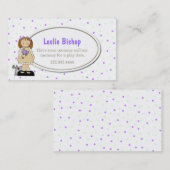 Carte de date douce de jeu de fille (Devant / Derrière)