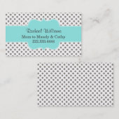 Carte de date faite sur commande élégante de jeu (Devant / Derrière)