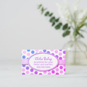 Carte de date Polka Dot couleur Play (Debout devant)