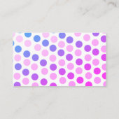 Carte de date Polka Dot couleur Play (Dos)