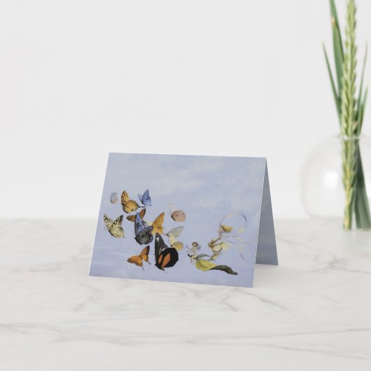 Carte de ~ de papillons et de fées (Devant)