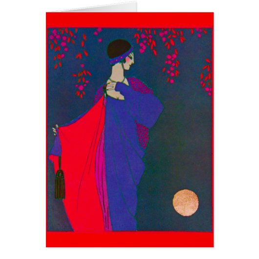 Carte de ~ de plat de mode de lune (Devant)