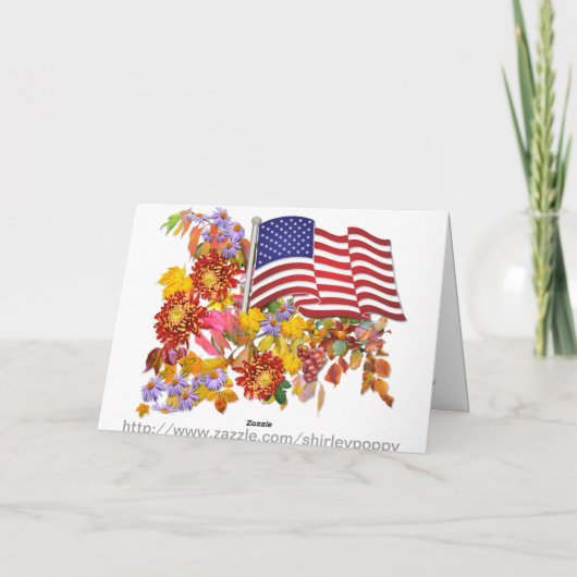 Carte de ~   de salutations de thanksgiving (Dos)