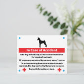 Carte de débit de chien en Coque d'urgence (Debout devant)