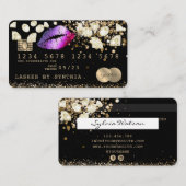 Carte de débit de crédit Parties scintillant styli (Devant / Derrière)