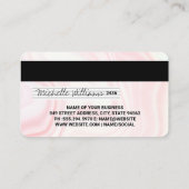 Carte de débit en soie rose (Dos)