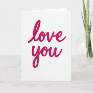 Carte de déclaration audacieuse « Je t'aime »