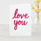 Carte de déclaration audacieuse « Je t'aime » (Fleur jaune)