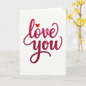 Carte de déclaration d'amour (Fleur jaune)