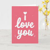 Carte de déclaration d'amour à cœur (Fleur jaune)
