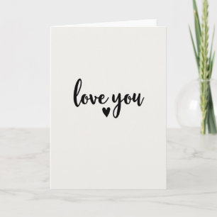 Carte de déclaration d'amour à motif de cœur
