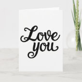 Carte de déclaration d'amour classique (Devant)