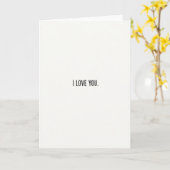 Carte de déclaration d'amour classique en gras (Fleur jaune)