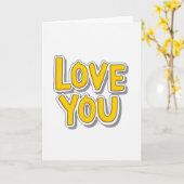 Carte de déclaration d'amour classique jaune (Fleur jaune)