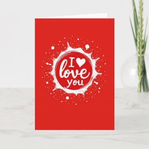 Carte de déclaration d'amour Heart Burst