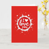 Carte de déclaration d'amour Heart Burst (Fleur jaune)