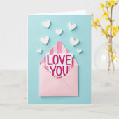 Carte de déclaration d'amour pastel sincère (Fleur jaune)