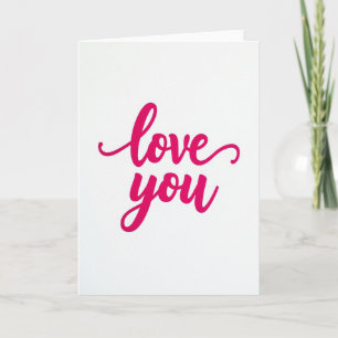 Carte de déclaration d'amour romantique