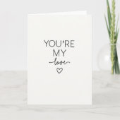 Carte de déclaration d'amour simple (Devant)