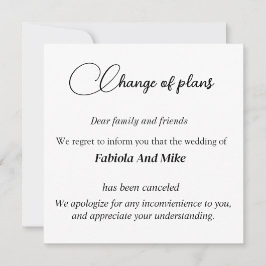 Carte de déclaration d'annulation de mariage perso (Devant)