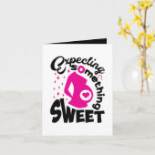 Carte de déclaration de bébé mignon avec message (Fleur jaune)