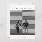 Carte de déclaration de divorce moderne officielle (Devant)