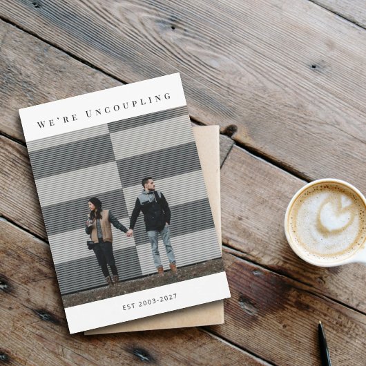 Carte de déclaration de divorce moderne officielle