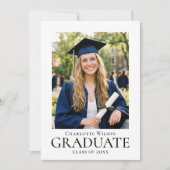 Carte de déclaration de fin d'études Photo Formel (Devant)