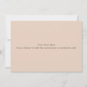 Carte de déclaration de fin d'études tendance avec (Dos)