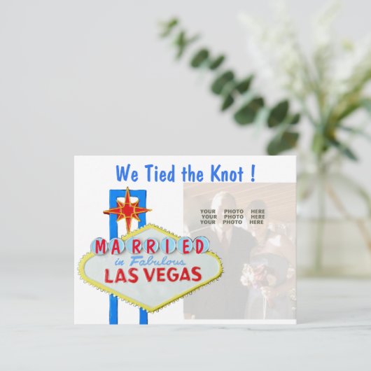 Carte de déclaration de mariage à Las Vegas (Debout devant)