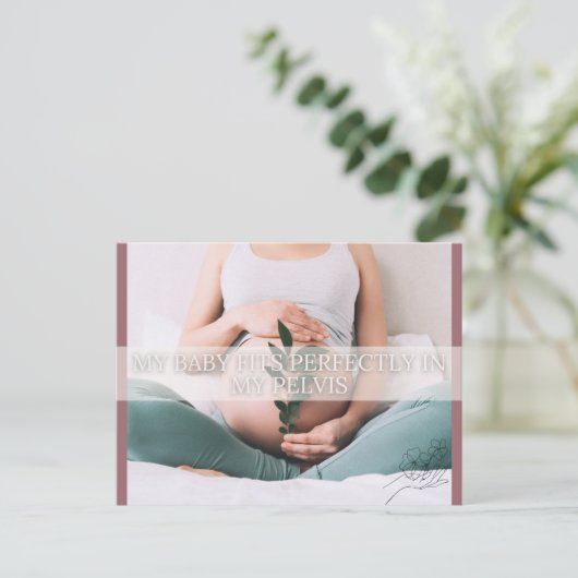 Carte de déclaration de naissance (Debout devant)