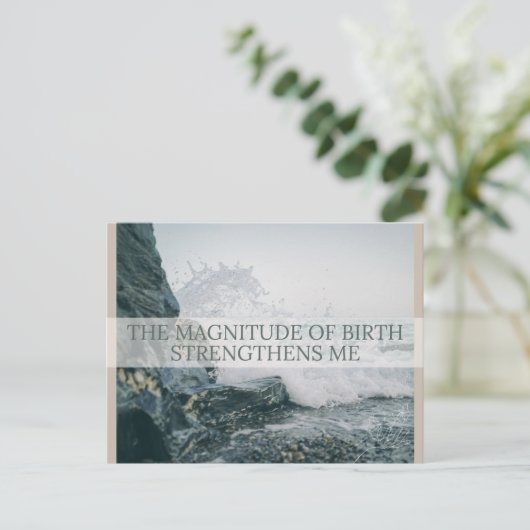 Carte de déclaration de naissance (Debout devant)