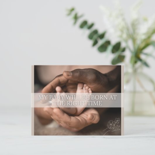 Carte de déclaration de naissance (Debout devant)