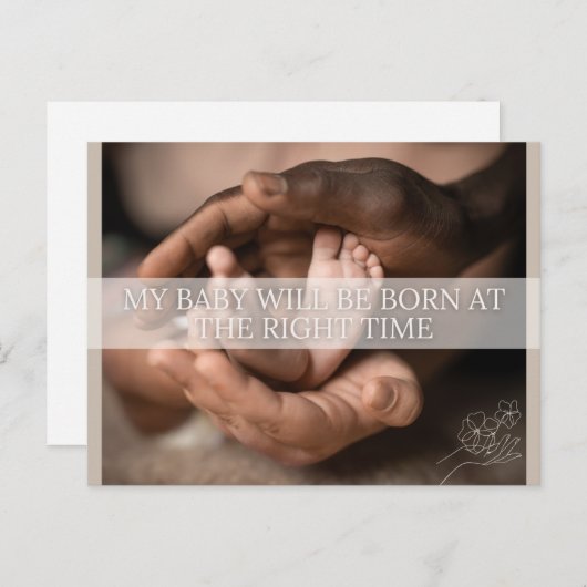 Carte de déclaration de naissance (Devant / Derrière)