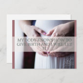 Carte de déclaration de naissance (Devant / Derrière)