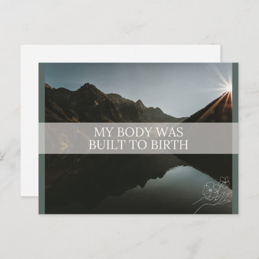 Carte de déclaration de naissance (Devant / Derrière)