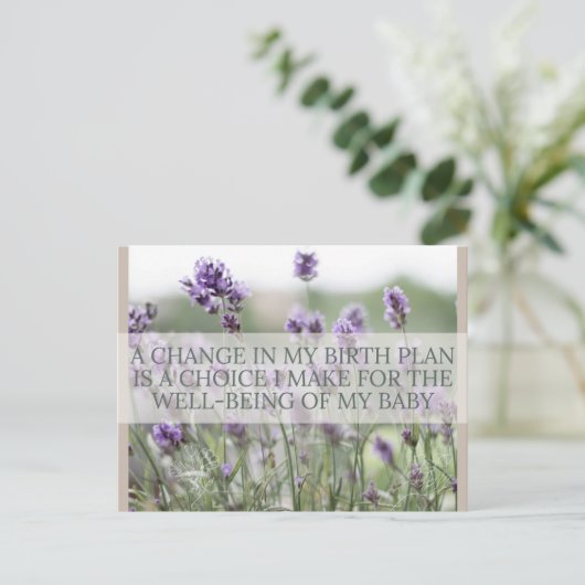 Carte de déclaration de naissance (Debout devant)