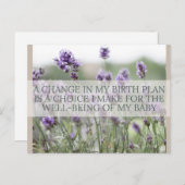 Carte de déclaration de naissance (Devant / Derrière)