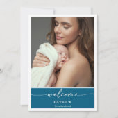 Carte de déclaration de naissance photo de bébé de (Devant)
